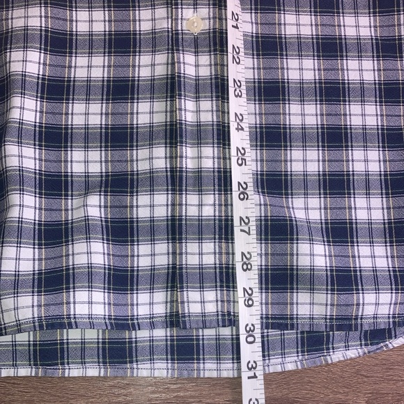 Mens Pre Owned Vintage Sun & River Plaid Button Down Blue & White XXL - Picture 6 of 8